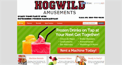 Desktop Screenshot of hogwildamusements.com