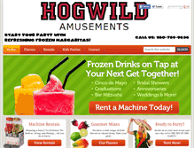 Tablet Screenshot of hogwildamusements.com